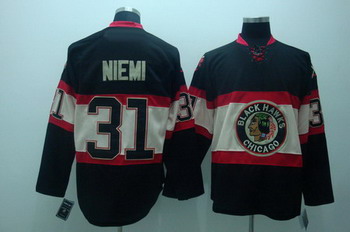 Cheap Antti Niemi 31 Chicago Blackhawks black Third Jersey For Sale