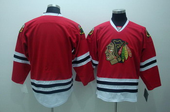 Chicago Blackhawks blank red jerseys