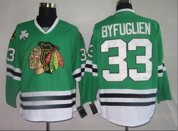 Hockey Jerseys Chicago Blackhawks 33 Byfuglien green