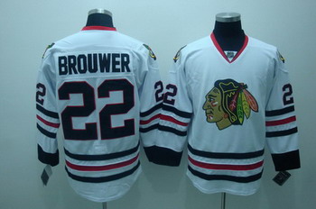 Cheap Chicago Blackhawks 22 brouwer white jerseys For Sale