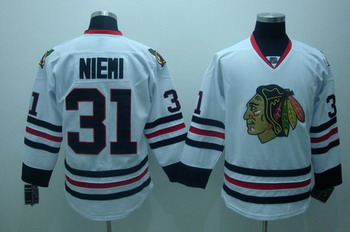 Cheap chicago blackhawks 31 antti niemi white jersey For Sale