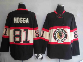Cheap Jerseys Chicago Blackhawks 81 HOSSA black Third edition For Sale