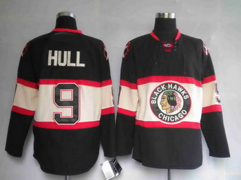 Jerseys Chicago Blackhawks 9 HULL Black jerseys