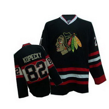 Chicago Blackhawks 82 KOPECKY BLACK JERSEYS