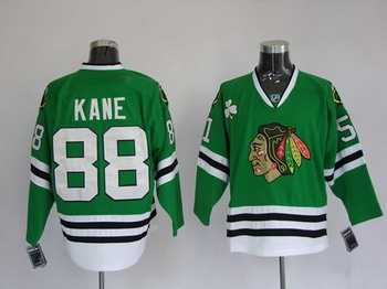 Chicago Blackhawks 88 Patrick Kane Green