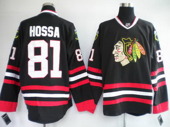 Cheap Chicago Blackhawks 81 HOSSA black Jerseys For Sale