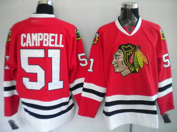 Cheap Chicago Blackhawks 51 Brian Campbell red For Sale
