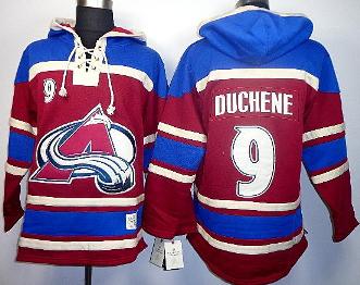 Cheap Colorado Avalanche 9 Matt Duchene Red Lace-Up NHL Jersey Hoodies For Sale