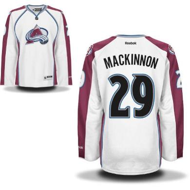 Cheap Colorado Avalanche 29 Nathan MacKinnon White NHL Jerseys For Sale