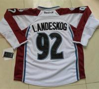 Cheap Colorado Avalanche #92 Landeskog White NHL Jerseys For Sale