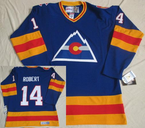Cheap Colorado Avalanche 14 Robert CCM Throwback Blue NHL Jerseys For Sale