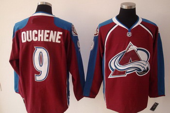 Colorado Avalanche Matt Duchene 9 hockey TEAM COLOR Jersey