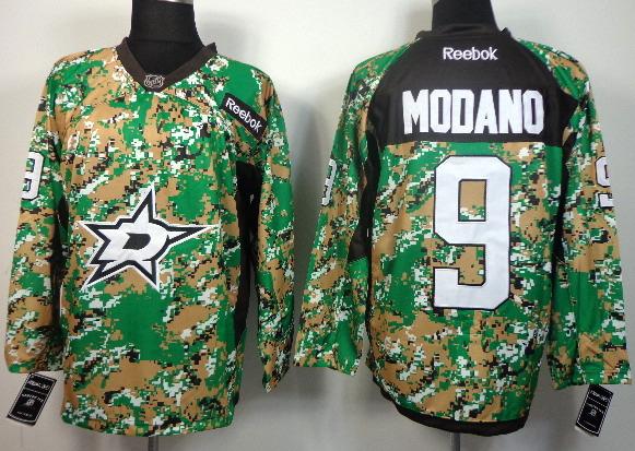 Cheap Dallas Stars 9 Mike Modano Camo NHL Jerseys For Sale