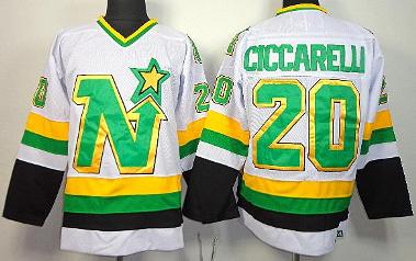 Dalls Stars 20 Dino Ciccarelli White NHL Jerseys
