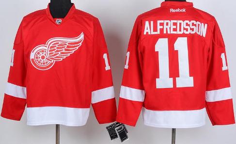 Cheap Detroit Red Wings 11 Daniel Alfredsson Red NHL Jerseys For Sale