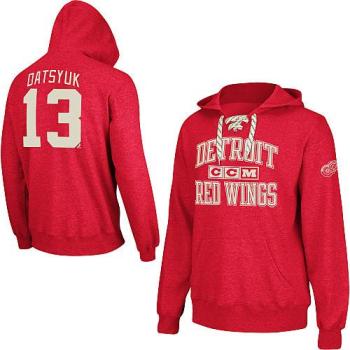 Cheap Detroit Red Wings 13 Pavel Datsyuk Red NHL Hoodies For Sale