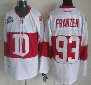 Cheap Detroit Red Wings 93 Johan Franzen White Winter Classic NHL Jersey For Sale