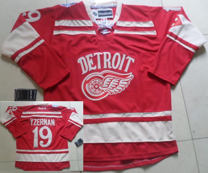 Deroit Red Wings #19 Steve Yzerman 2014 Winter Classic Red NHL Jerseys