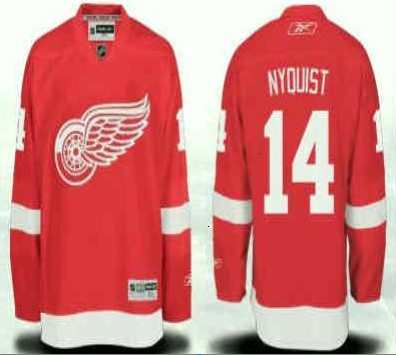 Cheap Detroit Red Wings #14 Gustav Nyquist Red NHL Jerseys For Sale