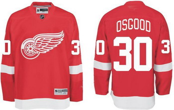 Detroit Red Wings No.30 Chris Osgood Red Hockey Jersey