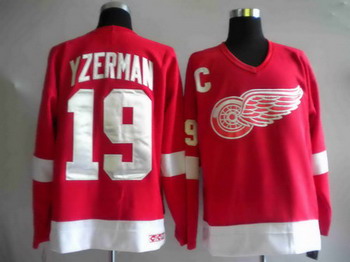 Deroit Red wings 19 YZERMAN red mitchellandness Jerseys