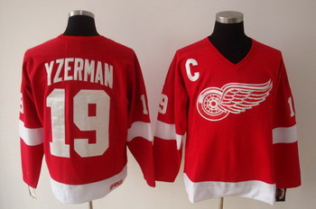 Cheap Detroit Red Wings 19 Steve Yzerman Red Jersey For Sale