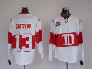 Deroit Red wings 13 Pavel Datsyuk White Winter Classic