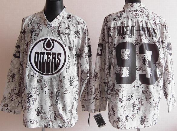 Cheap Edmonton Oilers 93 Ryan Nugent-Hopkins White Camo NHL Jerseys For Sale