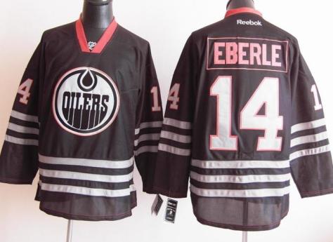 Cheap Edmonton Oilers 14 Jordan Eberle 2012 Black Jerseys For Sale