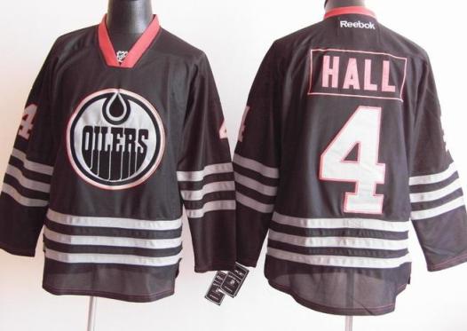 Cheap Edmonton Oilers 4 Hall 2012 Black Jerseys For Sale