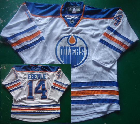 Cheap Edmonton Oilers 14 Jordan Eberle White NHL Jersey For Sale