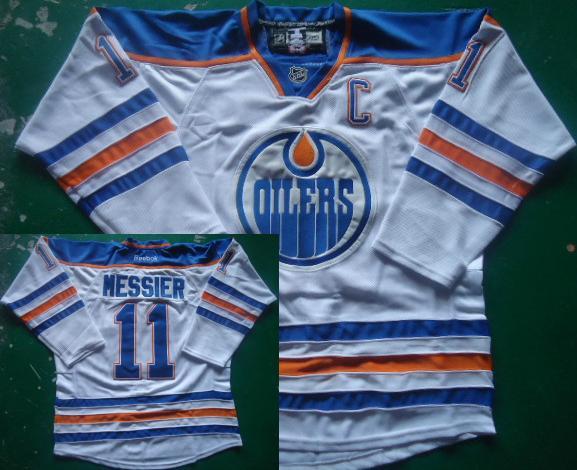 Edmonton Oilers 11 Mark Messier White NHL Jersey