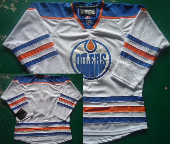 Cheap Edmonton Oilers Blank White NHL Jersey For Sale