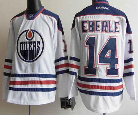 Cheap Edmonton Oilers 14 Eberle White NHL Jersey For Sale