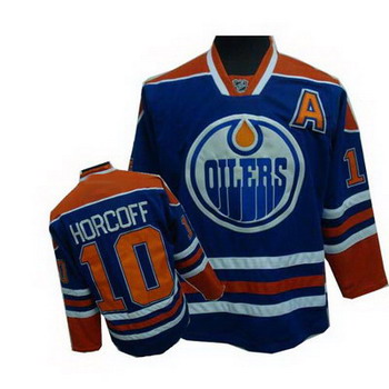 Edmonton Oilers 10 HORCOFF jerseys LT.BLUE
