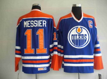 Hockey Jerseys Edmonton Oilers 11 MESSIEK Blue