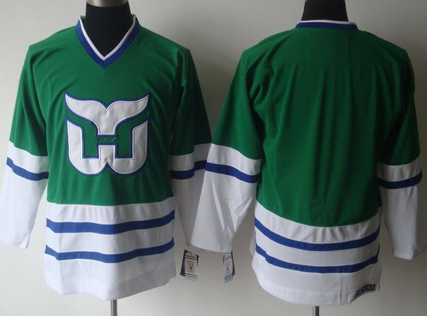 Cheap Hartford Whalers Blank Green NHL Jerseys For Sale