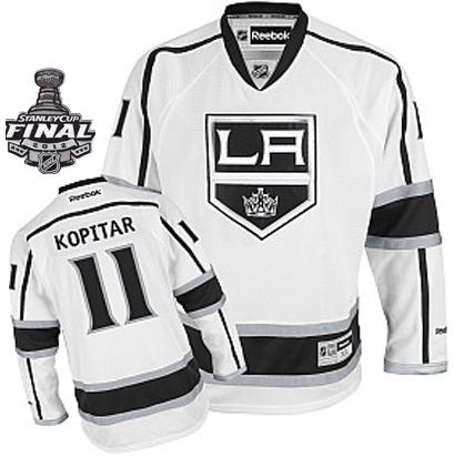 Cheap Los Angeles Kings #11 Anze Kopitar White Road With 2012 Stanley Cup Patch Jersey For Sale
