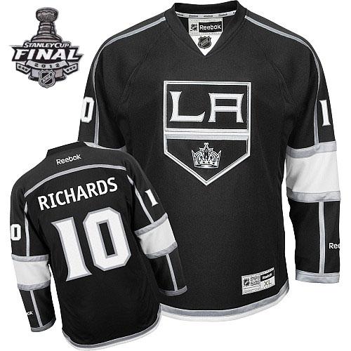 Cheap Los Angeles Kings #10 Mike Richards Black With 2012 Stanley Cup Patch Jersey For Sale
