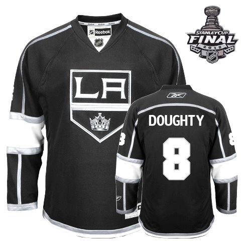 Cheap Los Angeles Kings #8 Drew Doughty Black With 2012 Stanley Cup Patch Jersey For Sale