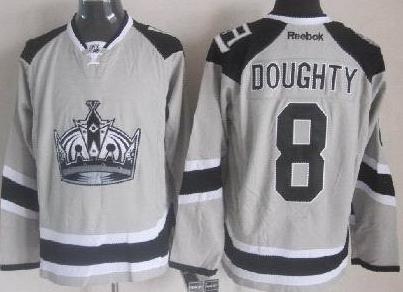 Los Angeles Kings #8 Drew Doughty Grey NHL Jerseys 2014 New Style