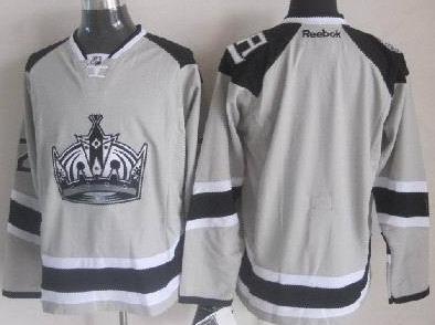 Cheap Los Angeles Kings Blank Grey NHL Jerseys 2014 New Style For Sale