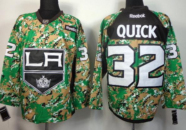 Cheap Los Angeles Kings 32 Jonathan Quick Camo NHL Jerseys For Sale