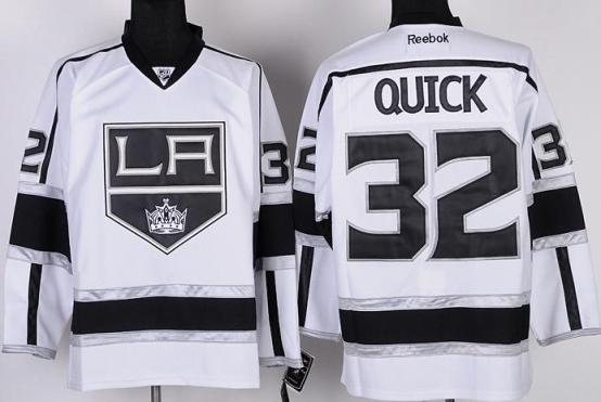 Los Angeles Kings 32# Jonathan Quick White NHL Jerseys LA Style