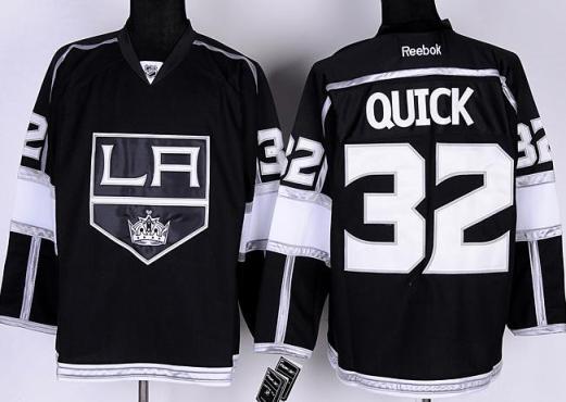 Cheap Los Angeles Kings 32# Jonathan Quick Black NHL Jerseys LA Style For Sale
