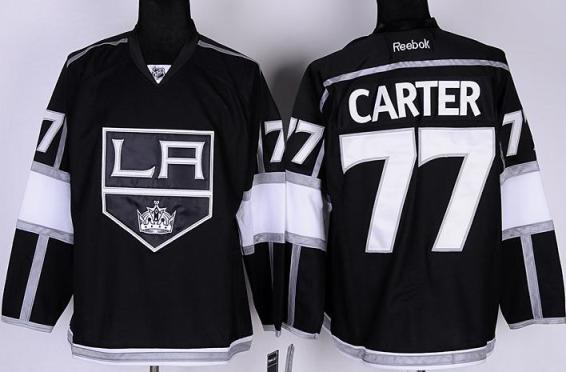 Cheap Los Angeles Kings 77# Jeff Carter Black NHL Jerseys LA Style For Sale