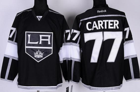 Los Angeles Kings 77# Jeff Carter Black NHL Jerseys LA Style