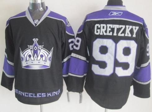 Los Angeles Kings 99 Wayne Gretzky Black NHL Jerseys