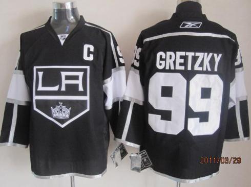 Cheap Los Angeles Kings 99 GRETZKY Black NHL Jerseys For Sale