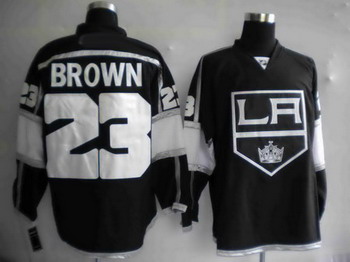 Jerseys Los Angeles Kings 23 BROWN black
